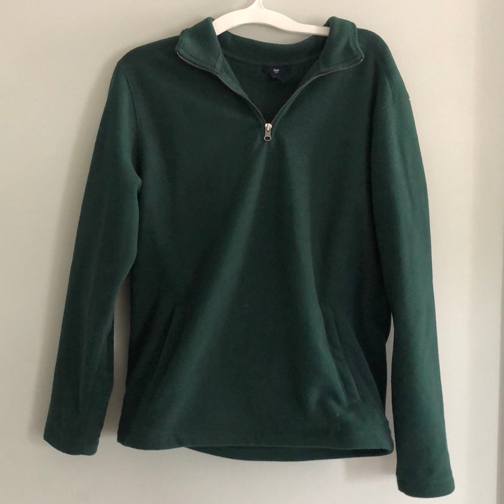 Gap, Quarter zip, green jacket
